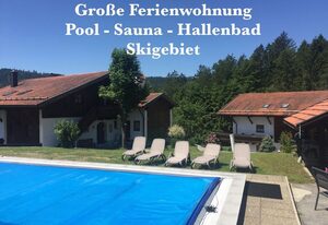 Große Ferienwohnung Pool Sauna Hallenbad Wintersport bei Passau
