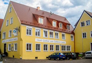 Hotel Gasthof zum Goldenen Lamm – Zimmer 3 - Einzelzimmer mit großem Burgblick