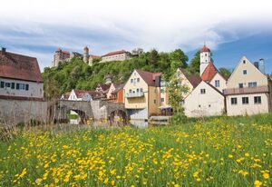 Hotel Gasthof zum Goldenen Lamm – Zimmer 3 - Einzelzimmer mit großem Burgblick