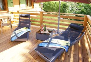 Chalet Ramsau und Ferienwohnung Zeitz – Chalet für 1-2 Personen, neuerbautes Holzhaus,65 qm,W-LAN,separates Schlafzimmer