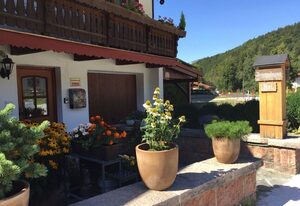 Gästehaus Weinrebe – Fewo Bergsteigerkammerl, 1 Person, Terrasse, 12 qm