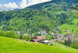 Ferienwohnung Watzmannblick & Hallenbad – Ferienwohnung Vorderbrand 43qm, mit Balkon