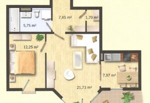 FeWo Bavaria – Ferienwohnung mit Terrasse für 2 Personen