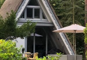 Reetdach Ferienhaus am Lübbesee Sauna Bootsteg neu