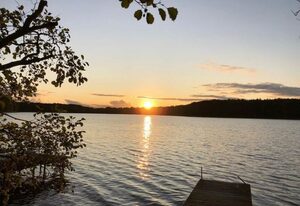 Reetdach Ferienhaus am Lübbesee Sauna Bootsteg neu
