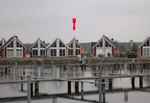 Skandinavisches Ferienhaus 2. Reihe zum Wasser für 6 Personen