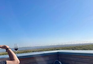 Deichkoje 12 Deck 2 - Traum Ferienwohnung mit Eiderblick und Sauna direkt am Deich Nordsee