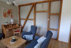 Große Ferienwohnung Wa2 -100qm - im Erdgeschoss der Villa Walhall in einem parkähnlichen Garten