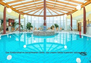 Dünenhaus in Toplage, 4 Fußminuten zum Südstrand mit Blick über Hügellandschaft zur Ostsee, Schwimmbadnutzung inklusive