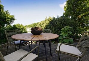 Haus Breeghus – gemütliche 3-Raum-Ferienwohnung mit Terrasse und Garten - Wohnung Boddenkoje