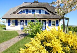 Haus Boddentraum – Am Seglerhafen, Terrasse, Garten, Meerblick - Ferienhaus Boddentraum Abendrot