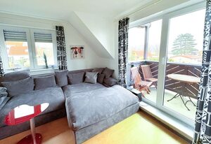 Fewo Weitblick - helle Wohnung, 2 SZ, Wasserblick – Weitblick – Ihre Wohlfühlwohnung mit Wasserblick und Nähe zu Strand und Hafen