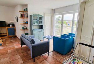 Ferienwohnung Drachen - Wasserblick in Traumlage – Ferienwohnung Drachen: Reetgedecktes Strandhaus mit eigenem Strand und Meerblick