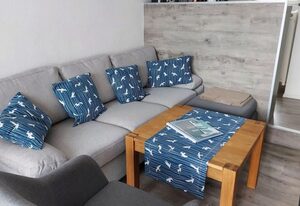 Ferienwohnung AHOI - strandnah und komfortabel – Ferienwohnung Ahoi: Strandnaher Rückzugsort für 4 Personen mit Terrasse und WLAN
