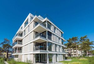 Villa Vogue - Appartement 8 – Ferienappartement Greta`s Beach Home in der Villa Vogue für 4 Personen, Meeresblick, am Strand, Sauna