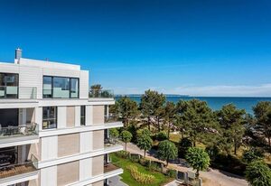 Villa Vogue - Appartement 7 – Ferienappartement 7 in der Villa Vogue Binz für 4 Personen, Meeresblick, am Strand, Kamin