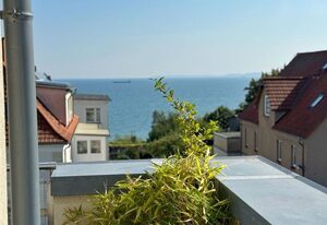Penthouse "Molenfeuer" mit umlaufender Terrasse und Meerblick – Penthouse mit Ostseeblick