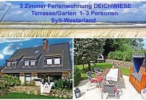 3-Zimmer Ferienwohnung DEICHWIESE mit Garten auf Sylt - Westerland