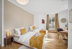 "Wiener Palais" am "Großer Garten", Appartement , Arbeitsplatz, Familienfreundlich, Smart-TV
