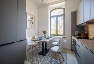 Goethe Palais", ruhig, "Großer Garten", Arbeitsplatz, Appartement ", eigener Parkplatz, Smart-TV